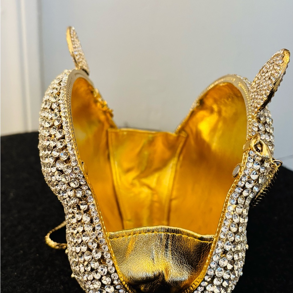 Rhinestone Cat Face Evening Bag - Picture 7 of 9